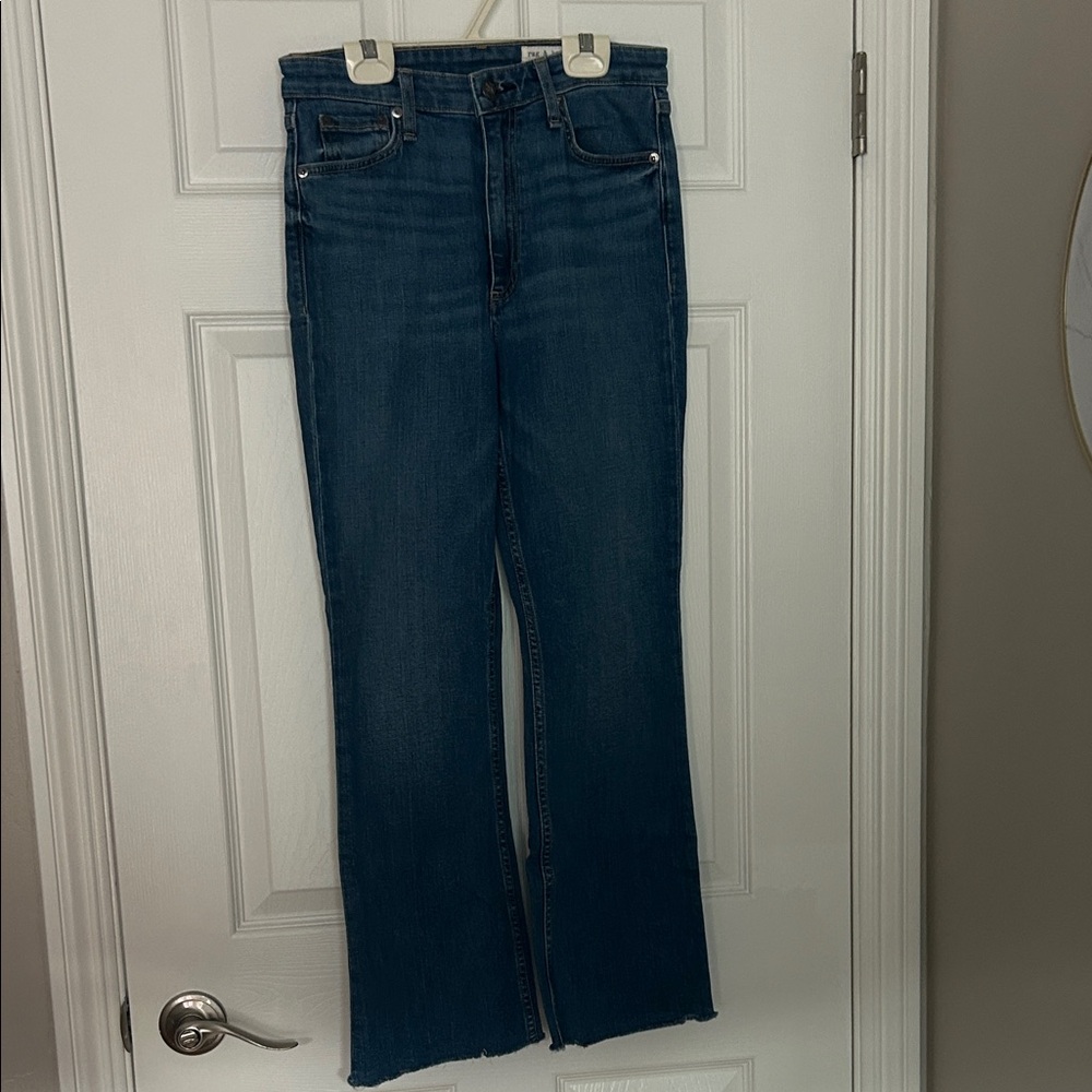 rag & bone Indigo Wide Leg Jeans